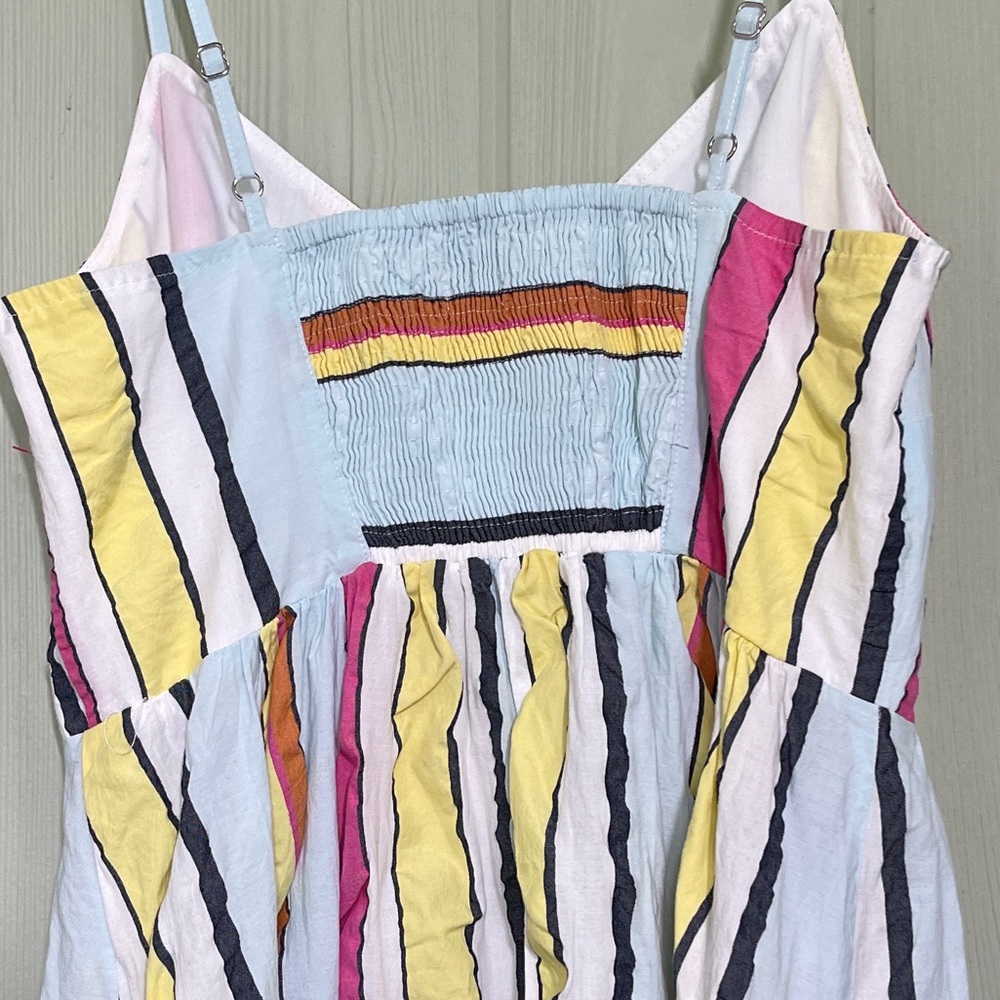 J. Crew Tiered midi dress in seersucker ribbons - Picture 10 of 10
